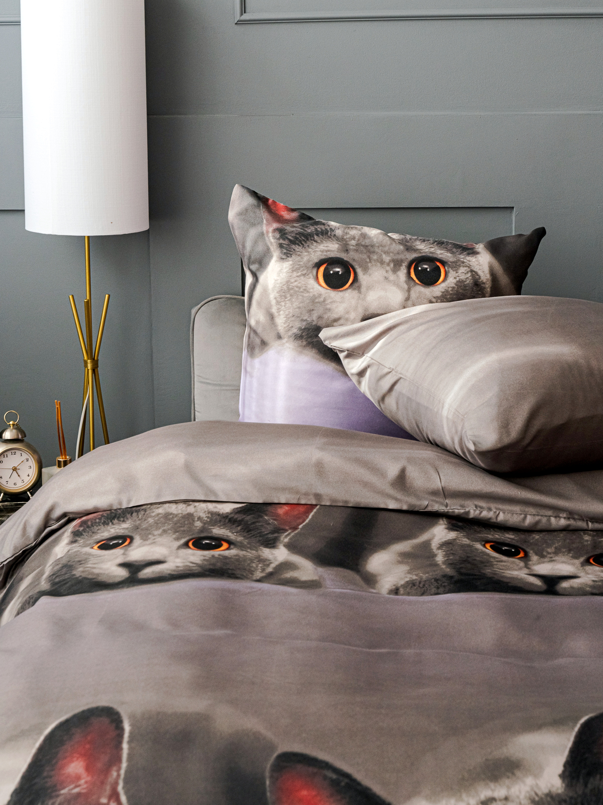 Комплект постельного белья PAVLine Котик двуспальный - фото 17