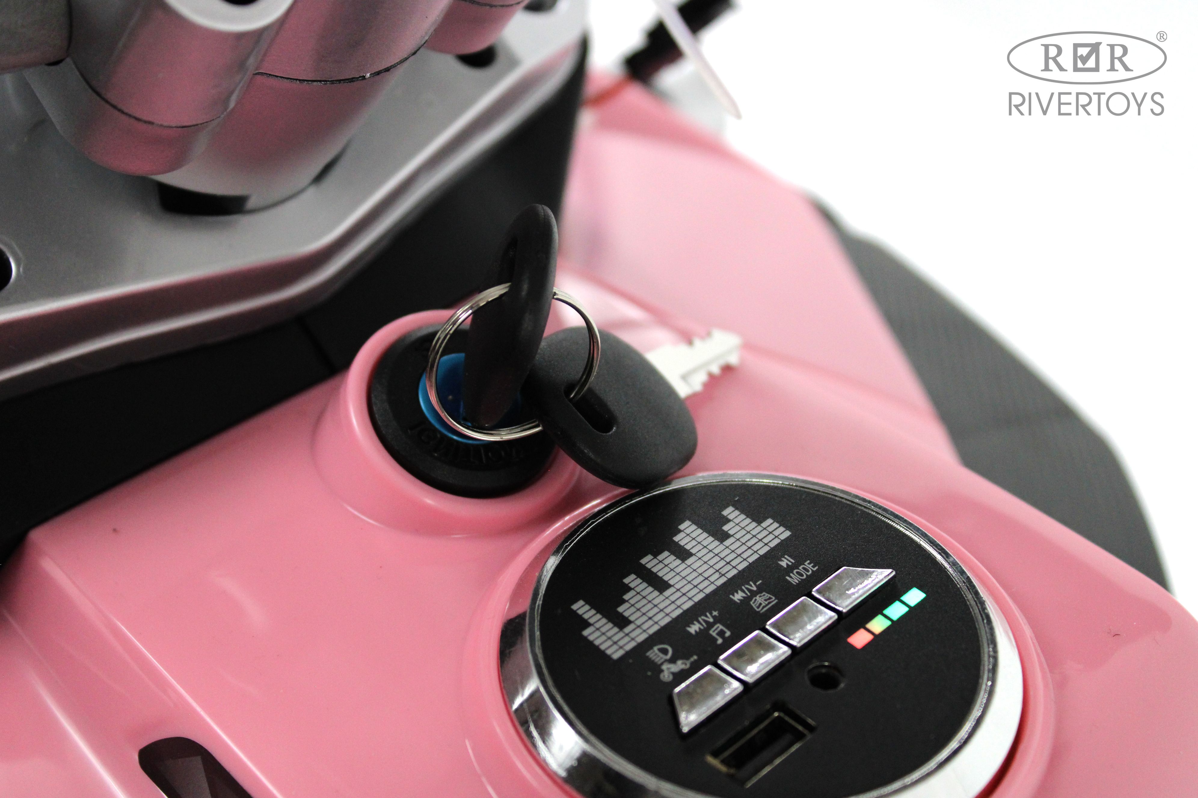 Электромотоцикл RIVERTOYS М111БХ-PINK - фото 13