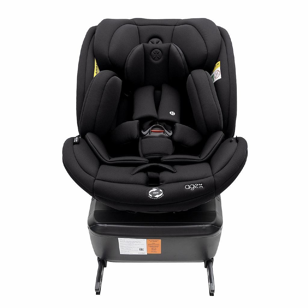 Автокресло agex Comfort i-Fix 360 Isofix 0+/1/2/3 (0-36 кг) черный - фото 3