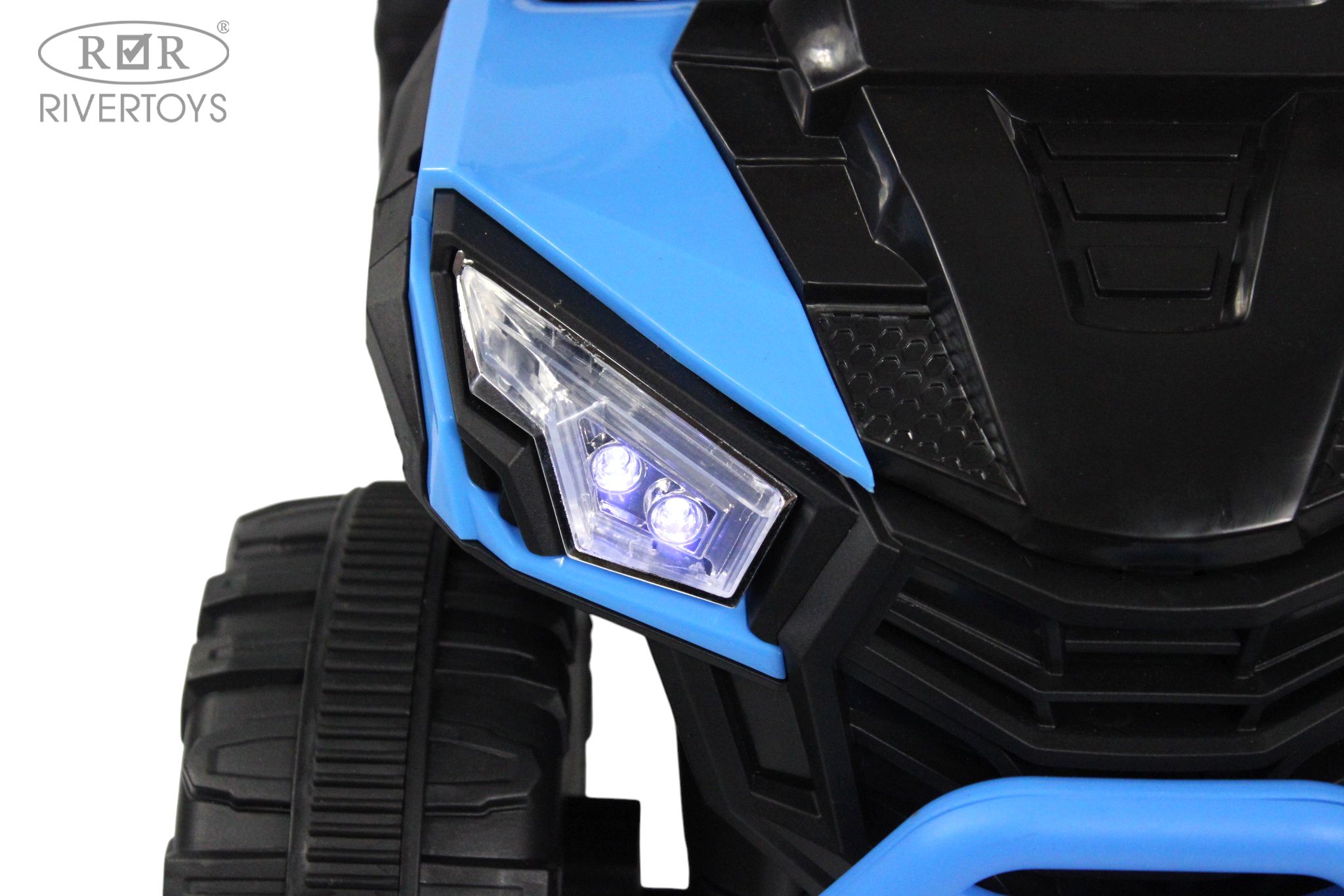 Электромобиль RIVERTOYS F003FF-NEW-BLUE - фото 9
