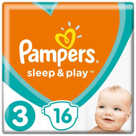 Подгузники Pampers Sleep and Play 3 (6-10 кг) 16 шт.