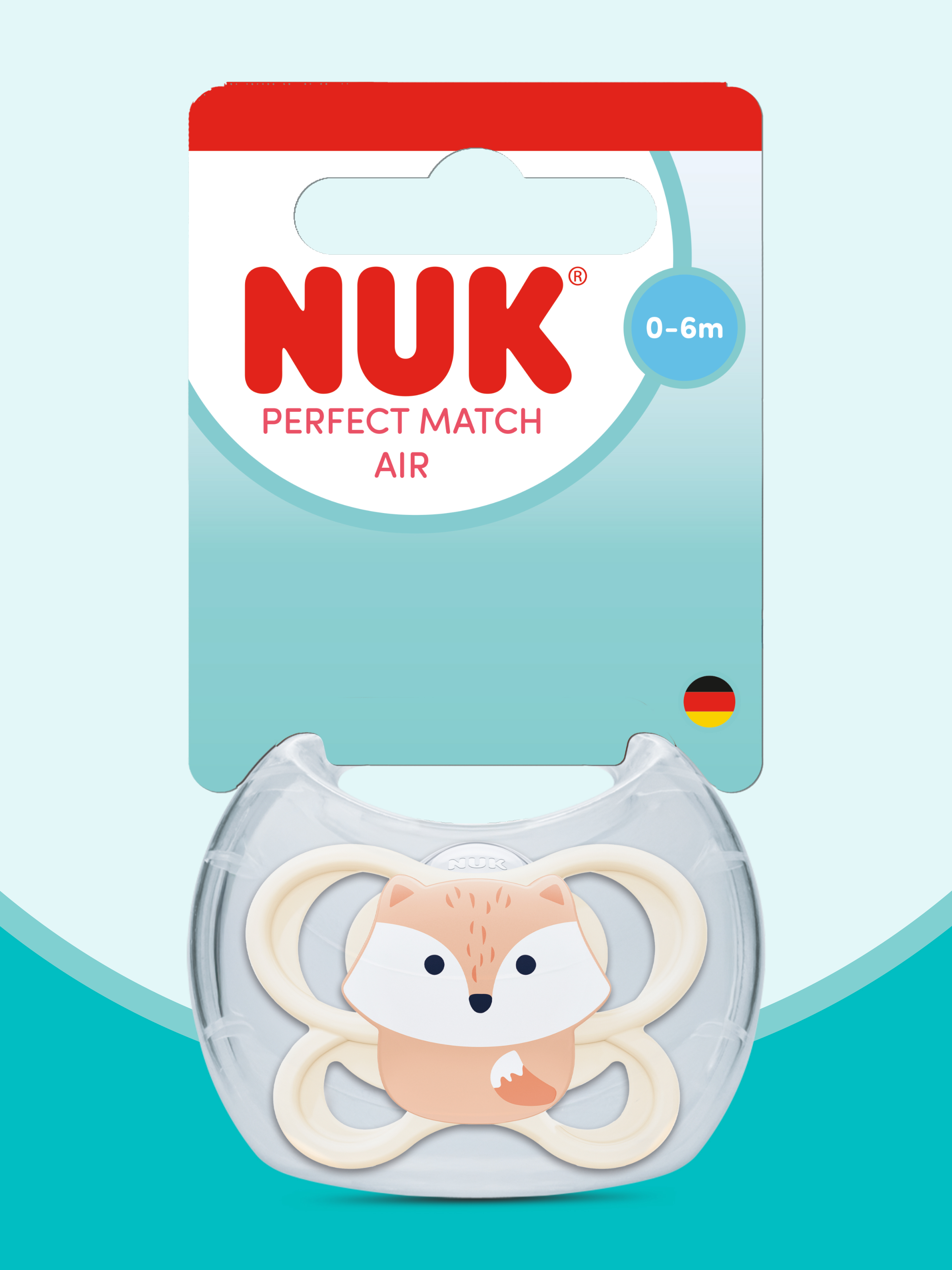 Пустышка Nuk силикон ортодонтическая от 0 мес. - фото 1