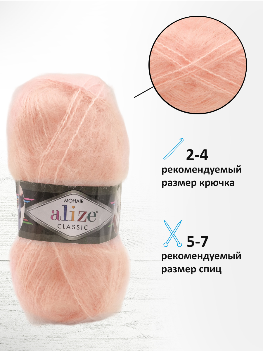 Пряжа пушистая Alize 100г 200м 5шт - фото 2
