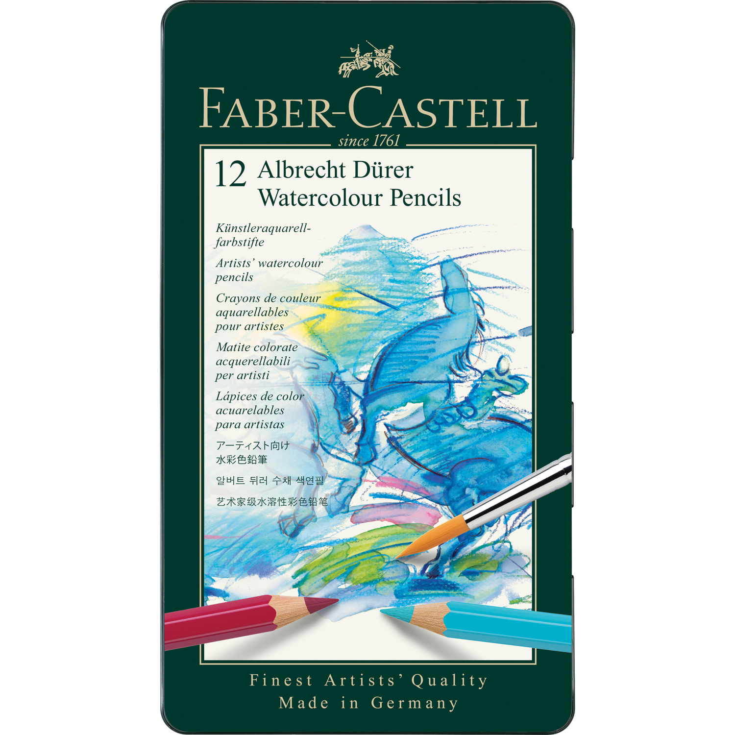 Карандаши акварельные Faber Castell 12 шт. - фото 1