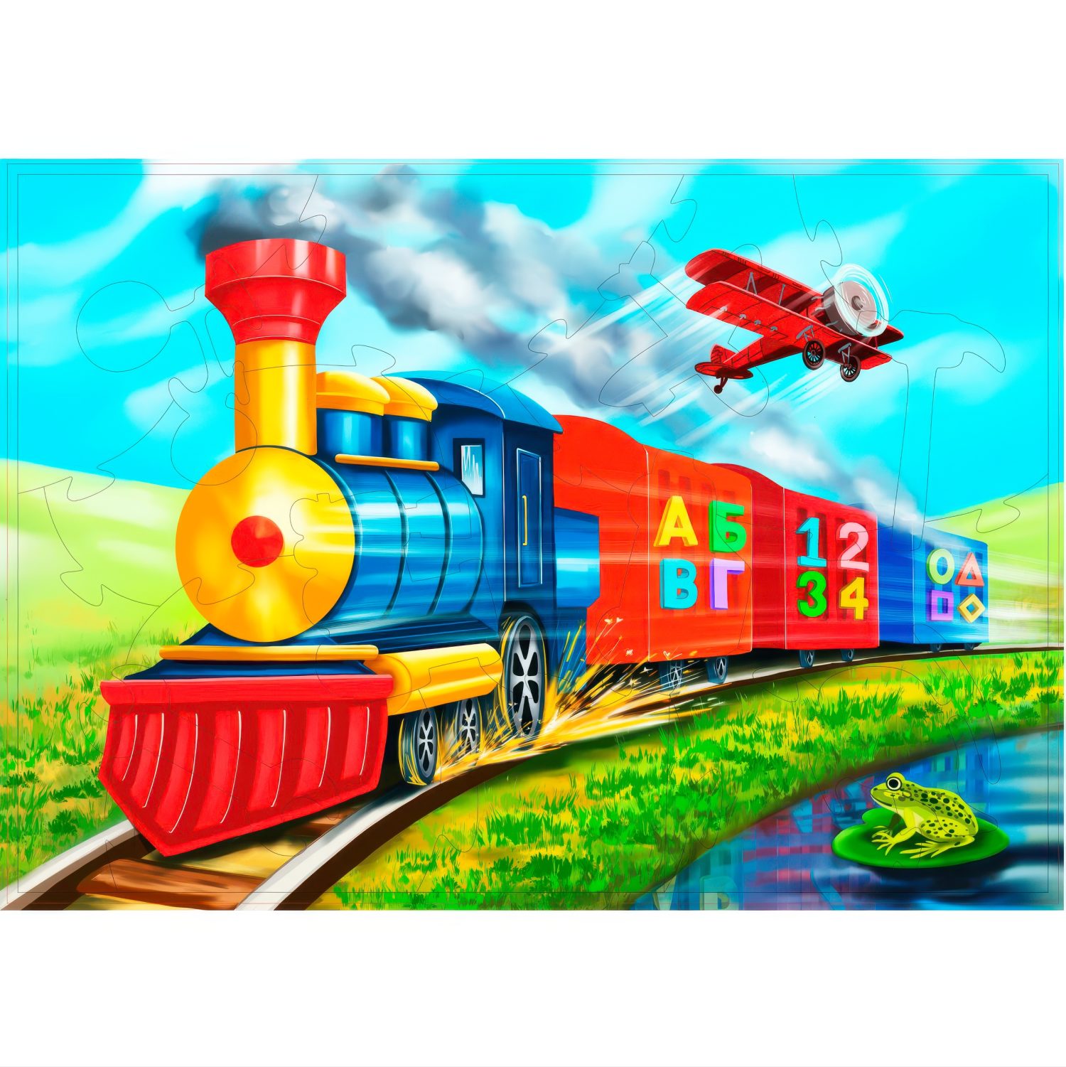 Пазл 1TOY деревянный - фото 1