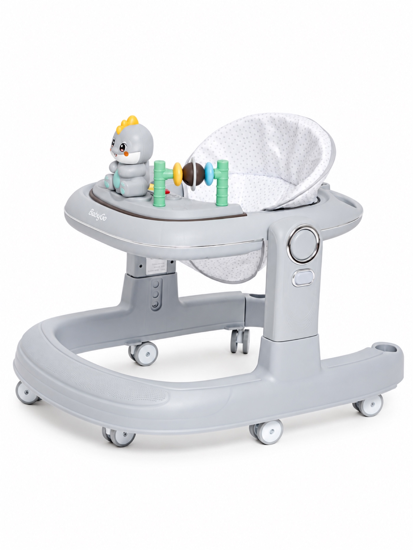 Ходунки BabyGo Lux серый - фото 2