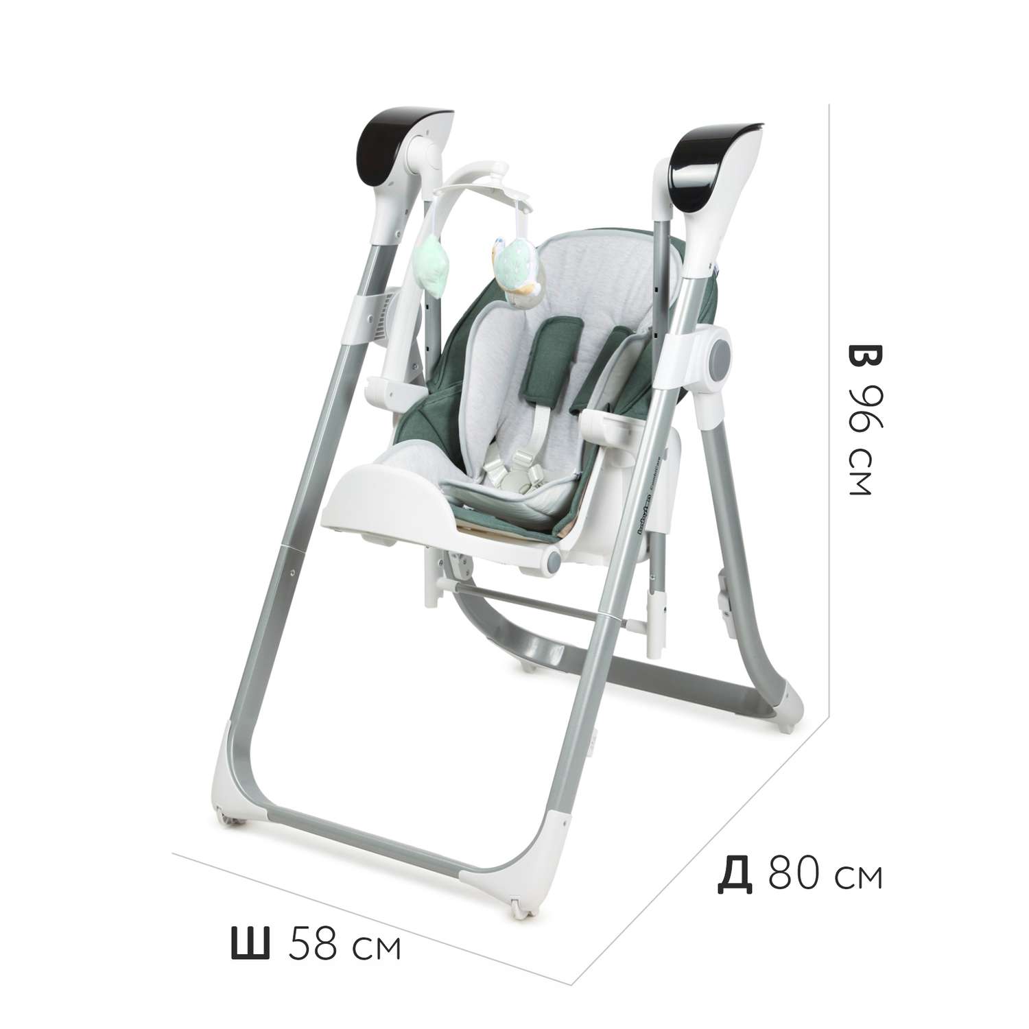 Стульчик для кормления Babyton Combi Care Green 2 в 1 - фото 10