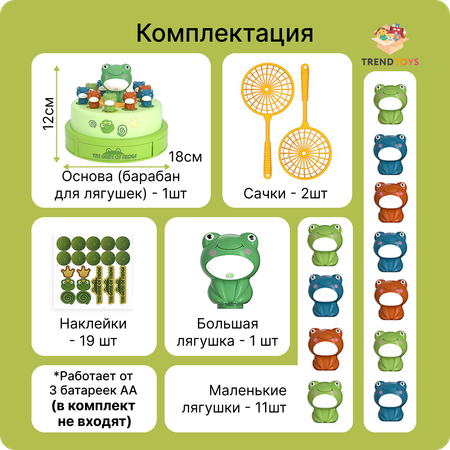 Настольная игра TrendToys Поймай лягушку