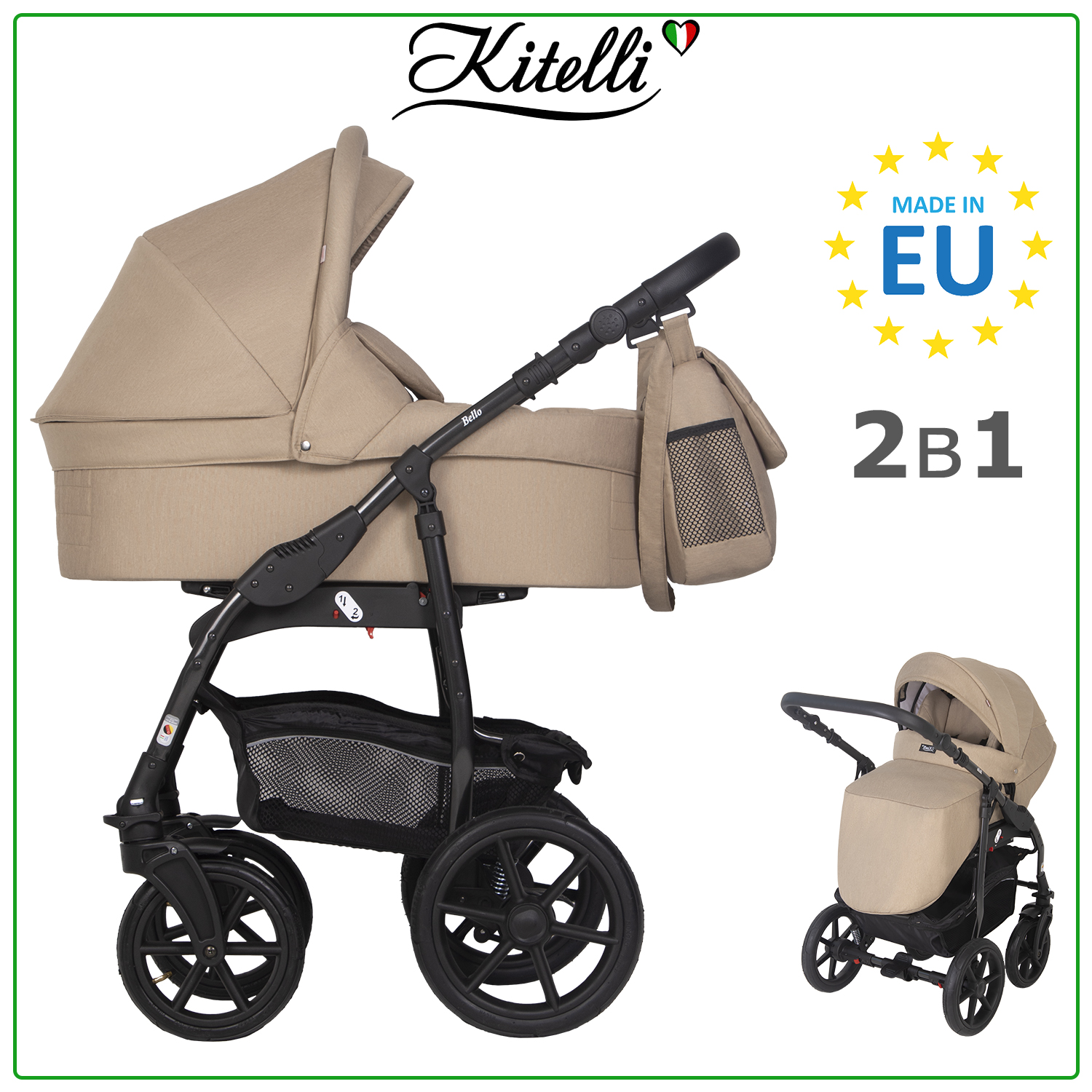Коляска 2в1 Kitelli Bello - фото 1