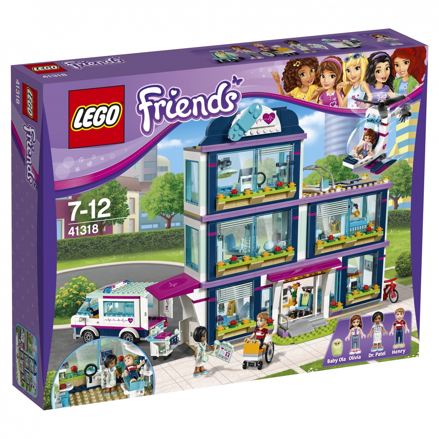 Конструктор LEGO Friends Клиника Хартлейк-Сити блочный - фото 2