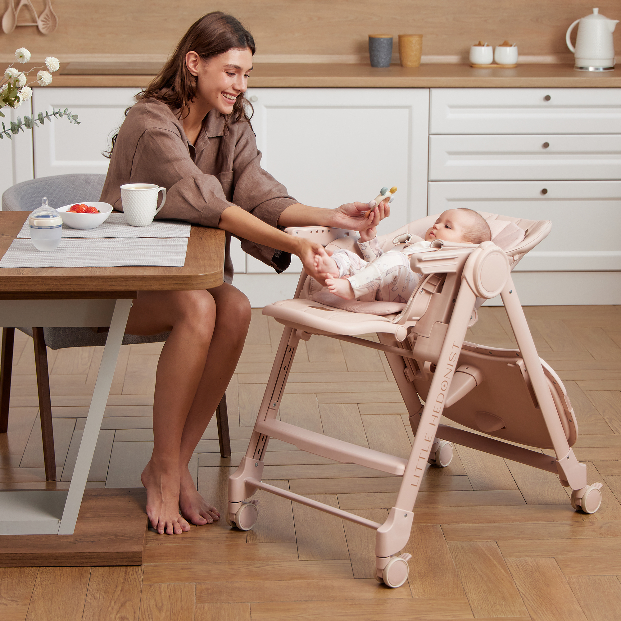 Стульчик для кормления Happy Baby Berny Lux трансформер - фото 21