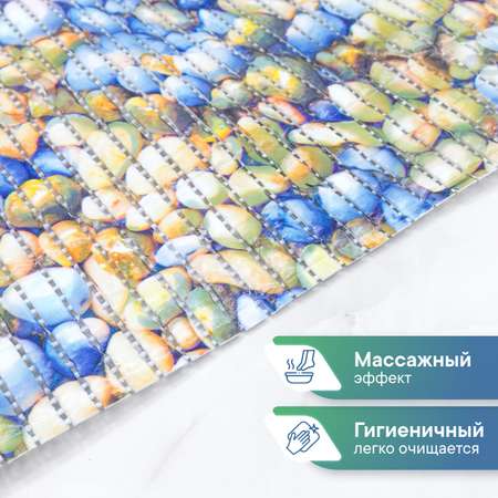 Коврик для ванны с присосками VILINA 43х90 см