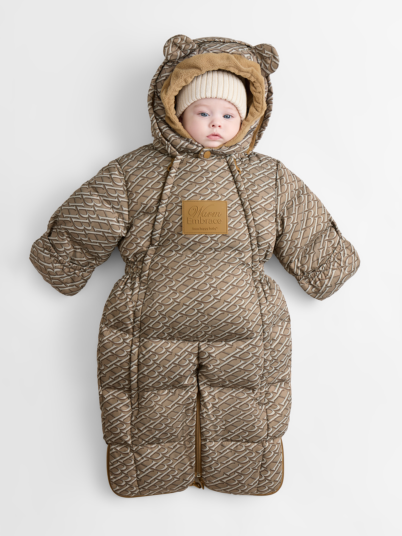Комбинезон-трансформер Happy Baby 89144-0_beige (letters) - фото 2