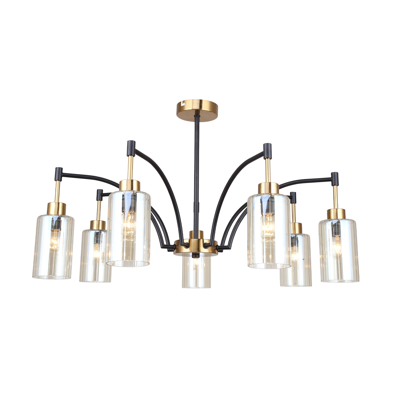 Люстра ESCADA Escada 1166/7P Brass/Black - фото 1