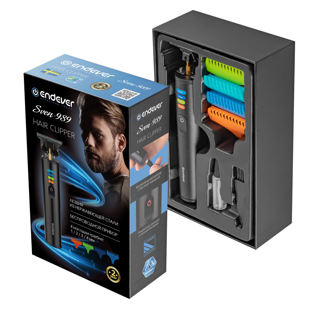 Машинка для стрижки волос ENDEVER Sven-989 - фото 10