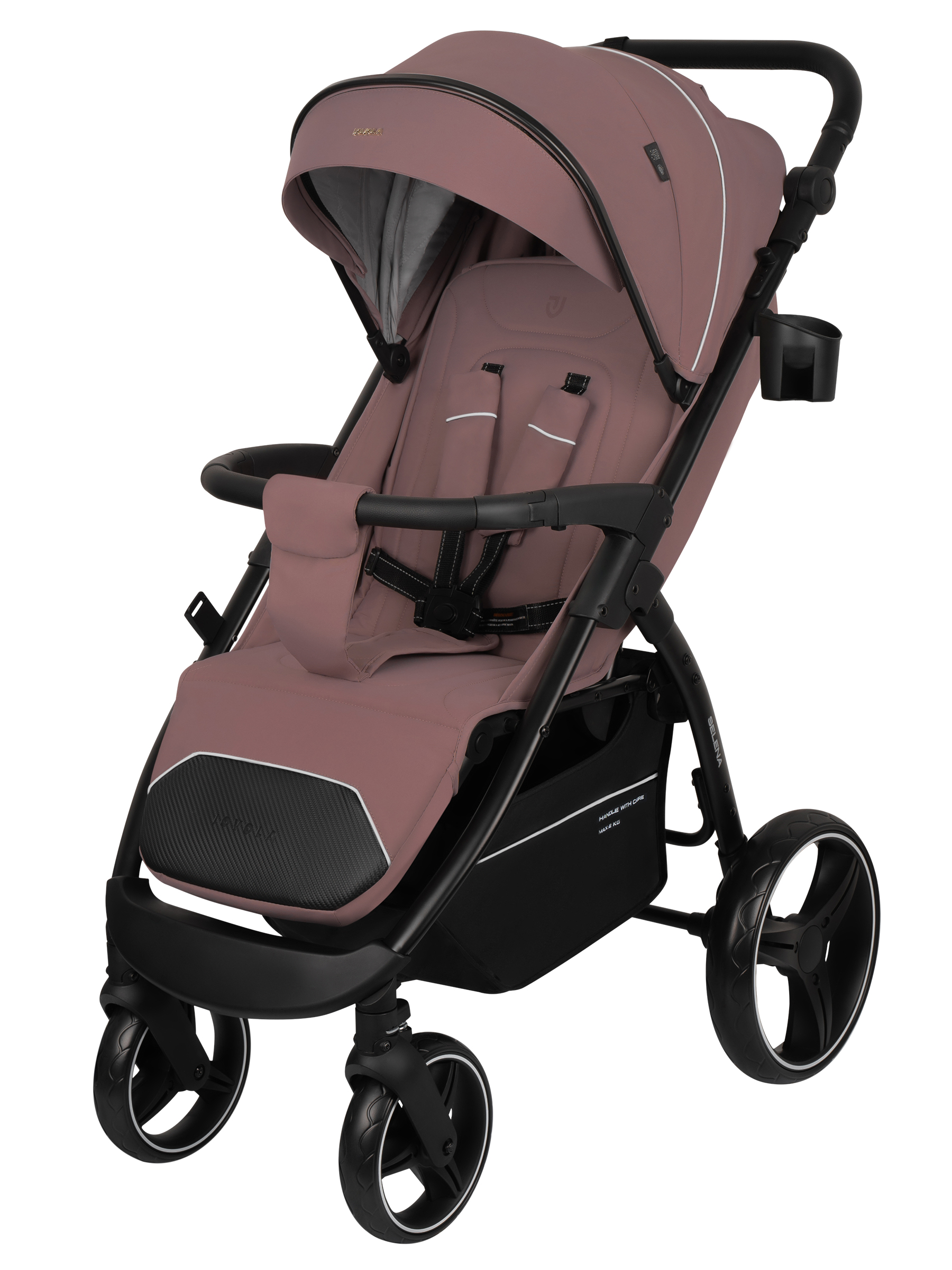 Коляска прогулочная JOVOLA SELENA 2026 всесезонная розовый - фото 1