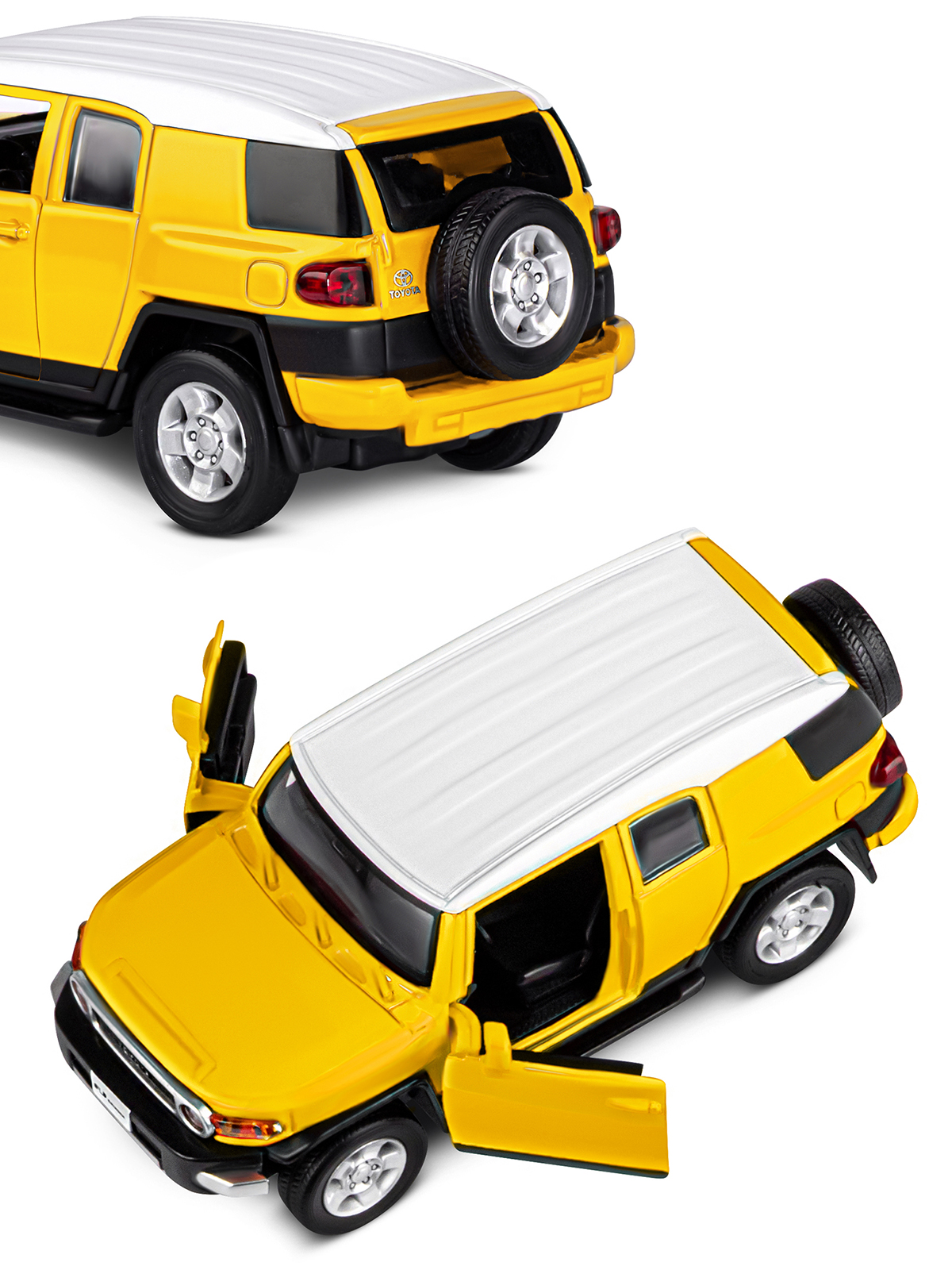 Внедорожник АВТОпанорама Toyota FJ Cruiser 1:32 JB1251389 - фото 10