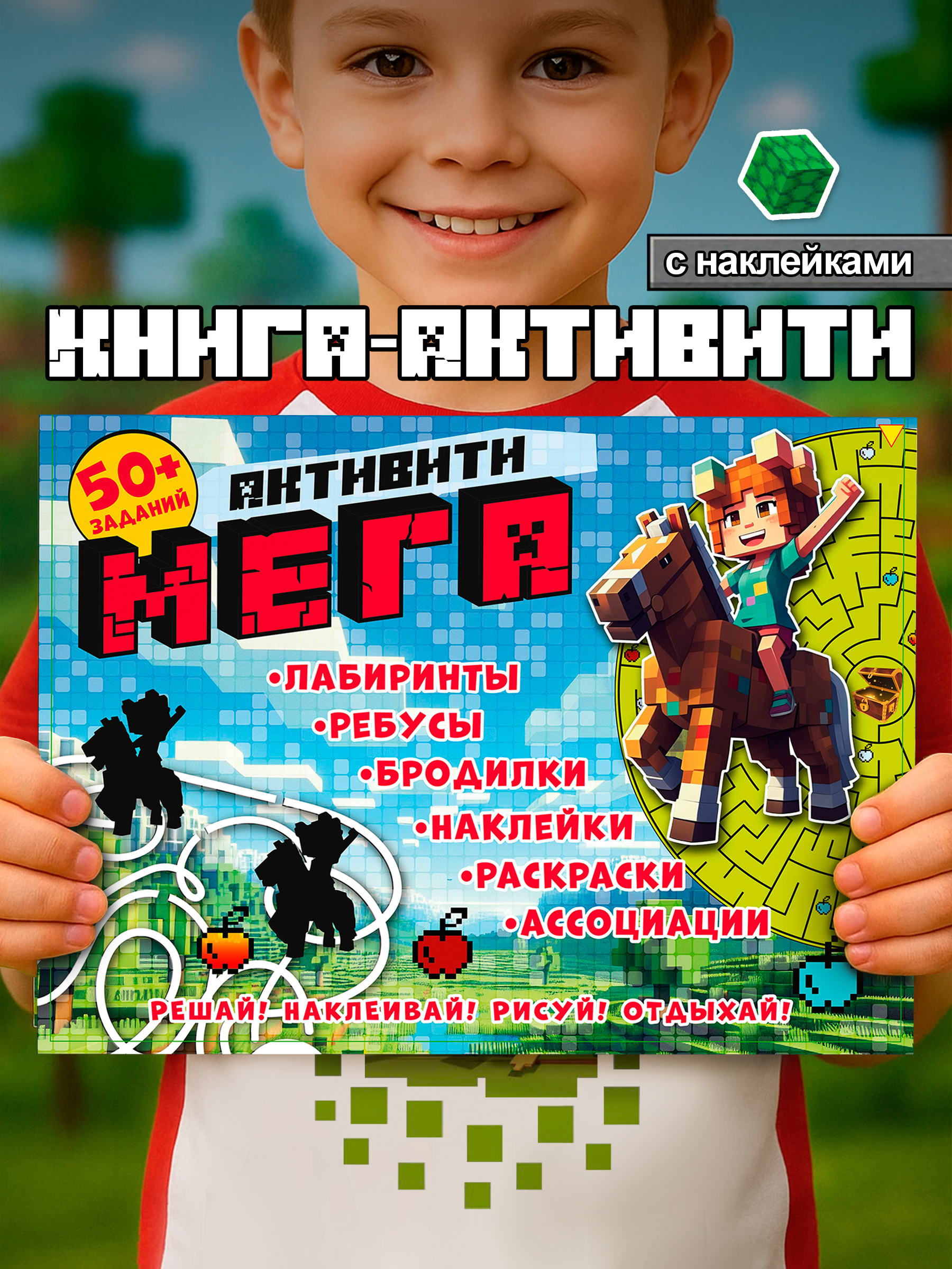 Активити большого формата Premiere Publishing 32*24 см рисуем и играем - фото 1