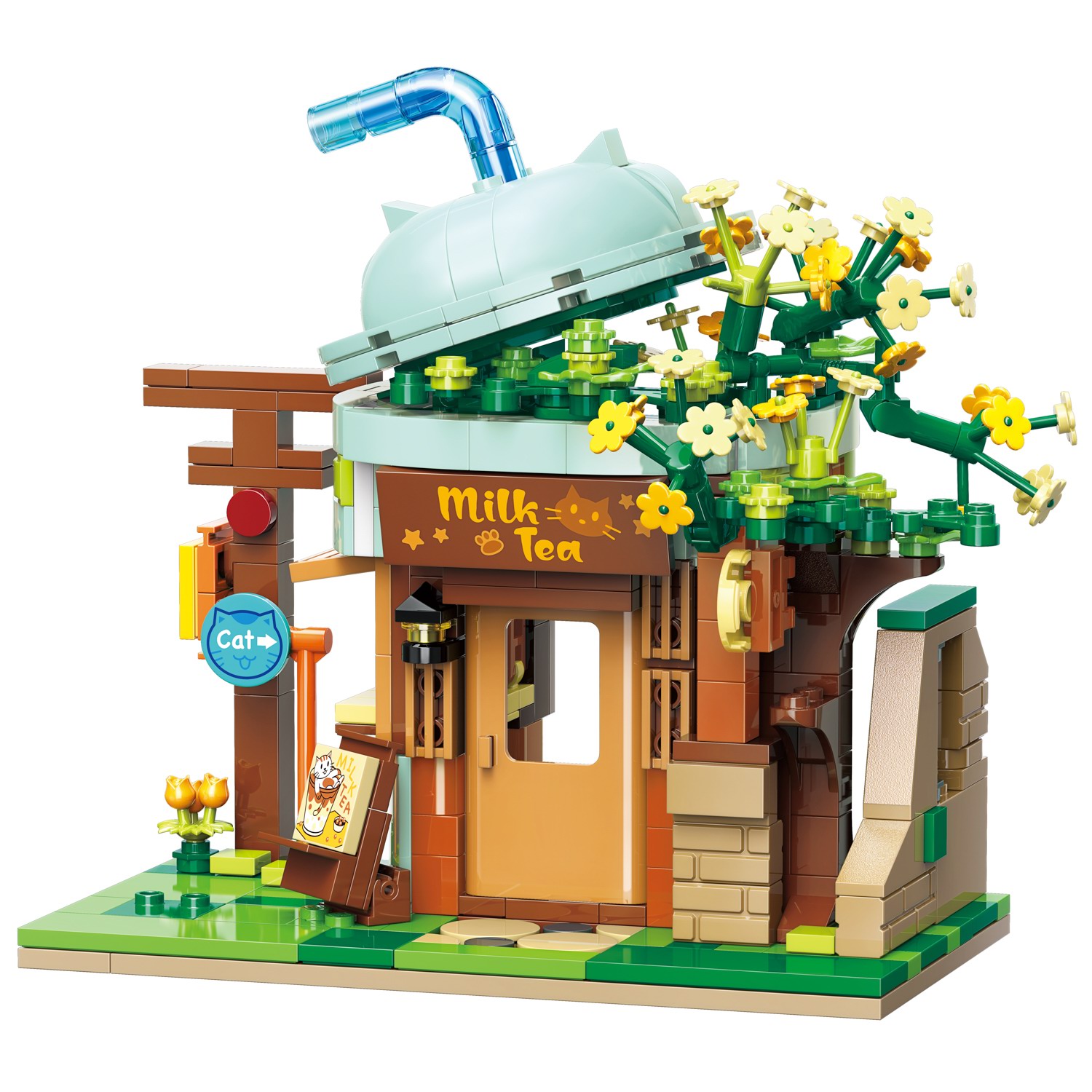 Конструктор Junfa Lovely Street Магазин напитков сборная игровая модель - фото 4