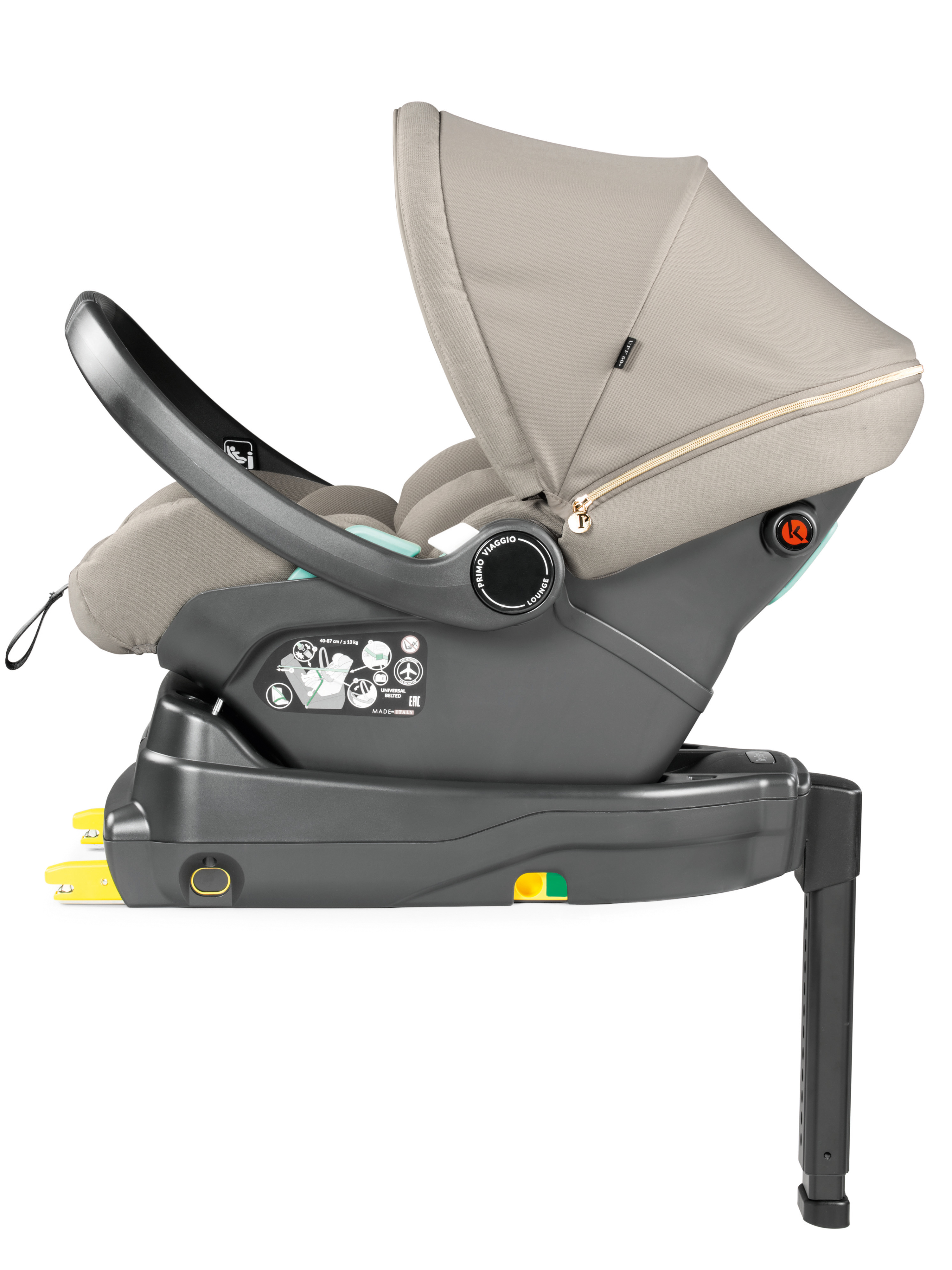 Автокресло Peg-Perego Lounge 0 (0 -13 кг) бежевый - фото 14