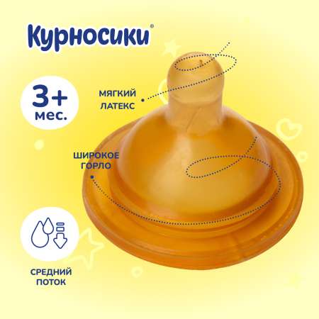 Соска Курносики латекс (для густых жидкостей)