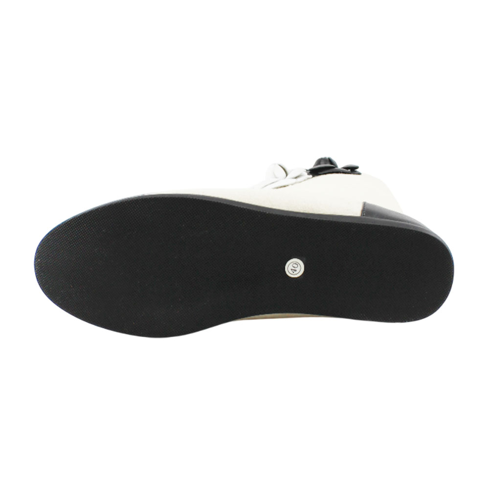 Валенки Europen N192A-99-SV/цветычб EUROPEN Сапоги войлочные для девочки,бежево-черный - фото 6