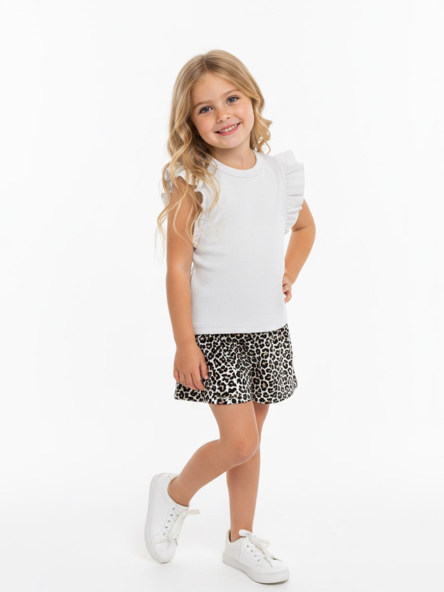 Костюм VEDDI 2078кш/2115и-2025 белый/леопард - фото 9