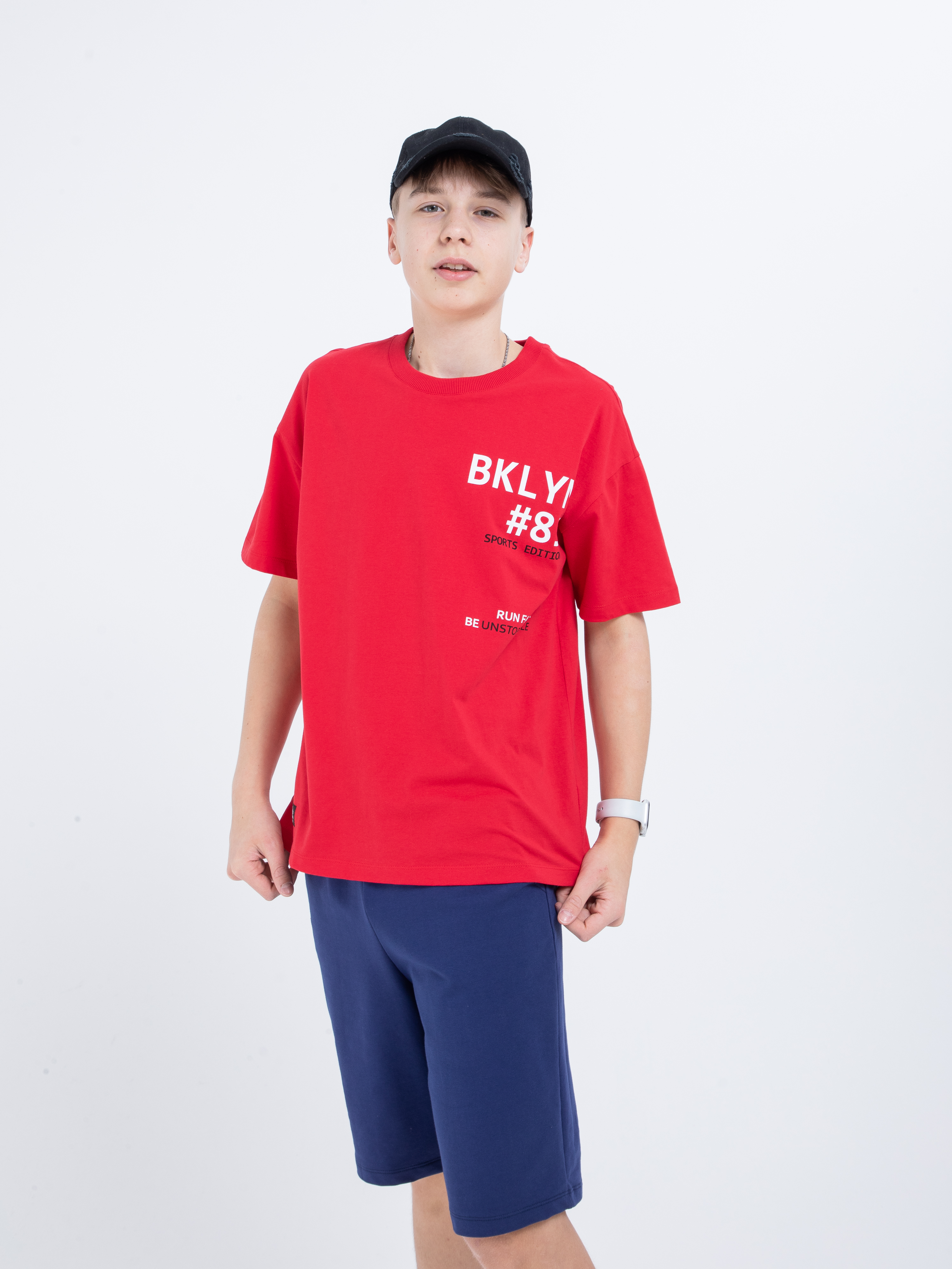 Футболка STELLA MODA 11213_красный - фото 13