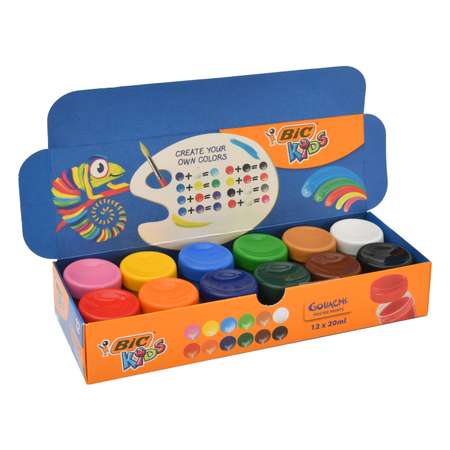 Краски гуашь BIC 12 цв.