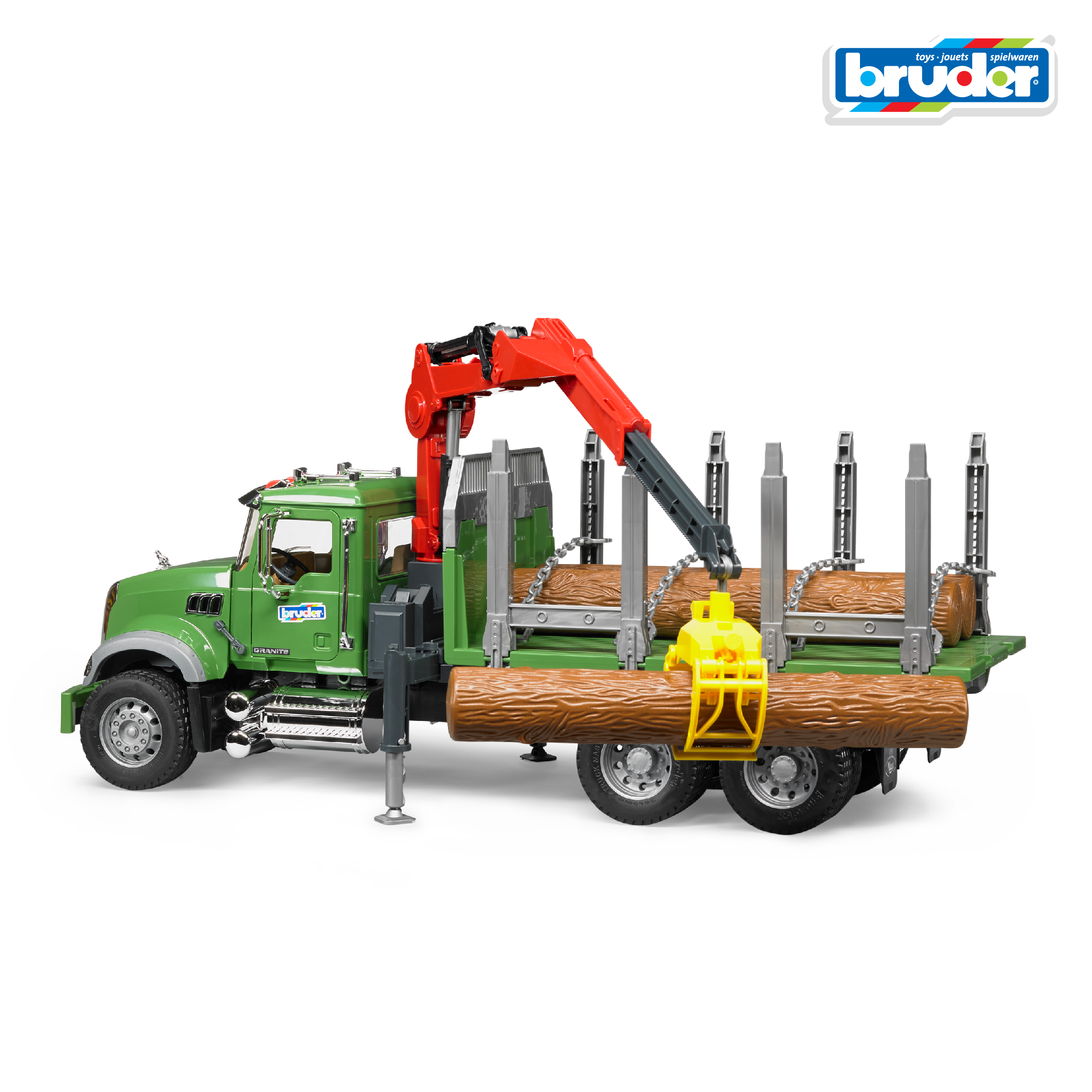 Грузовик Bruder MACK с портативным краном 1:16 02-824 - фото 5