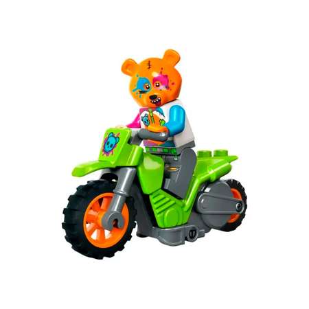 Конструктор LEGO City Трюковый мотоцикл c медведем блочный