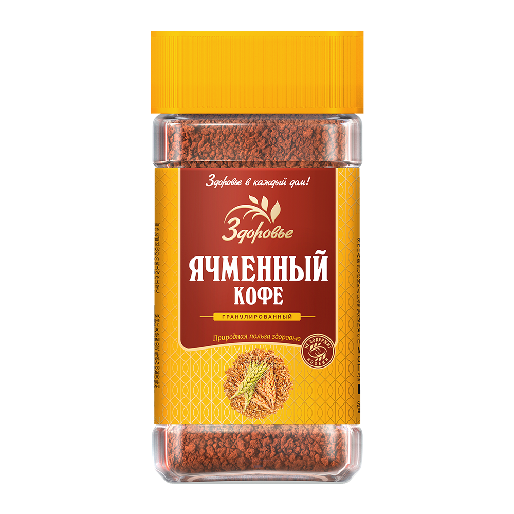 Ячменный кофе Здоровье гранулированный злаковый напиток 75 г. - фото 1