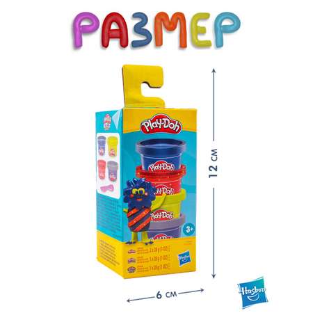 Масса для лепки Hasbro Play-Doh Монстрики 4шт 4 цв.