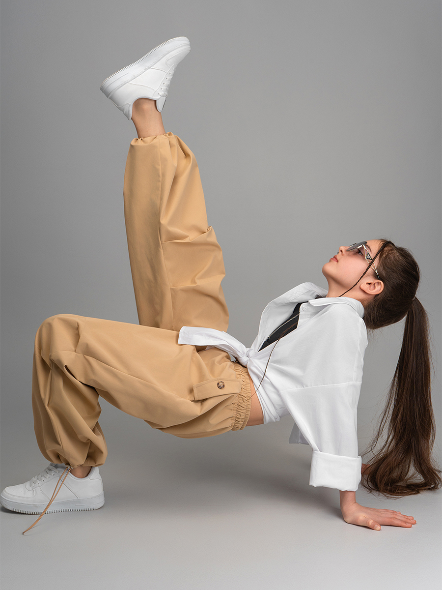 Брюки HappyFox HFI4514бежевый - фото 9