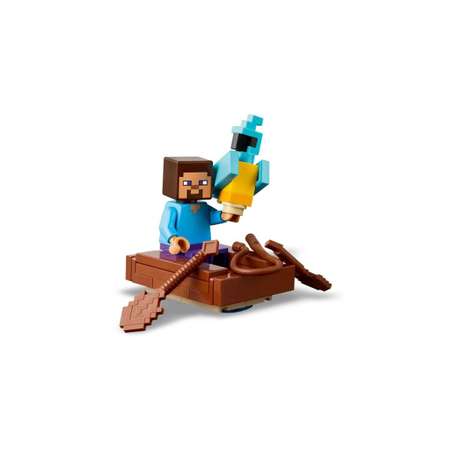 Конструктор LEGO Minecraft Дом в джунглях ТНТ блочный