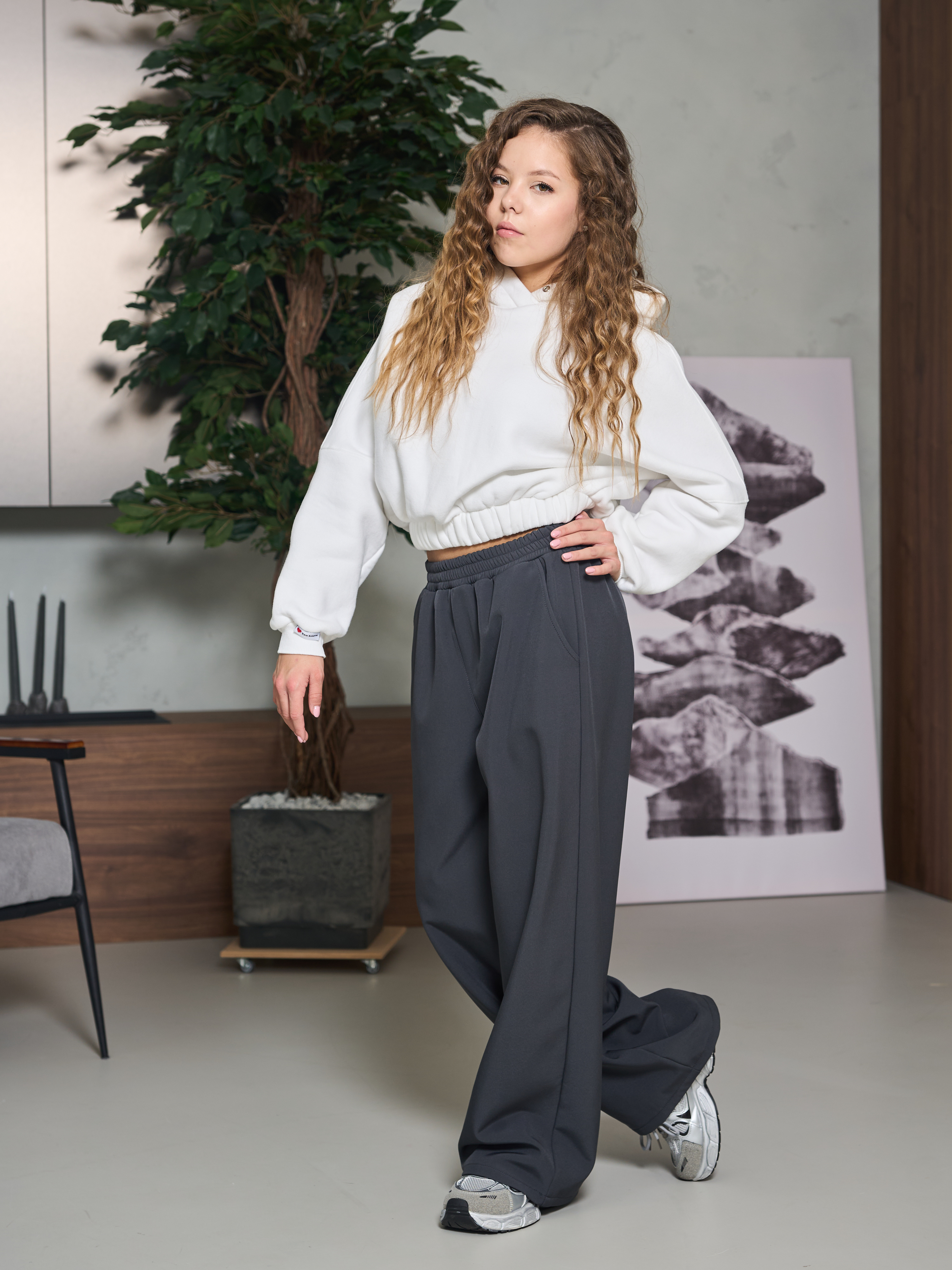 Брюки-палаццо СИНЯЯ МОДА WF1011-H39 - фото 10