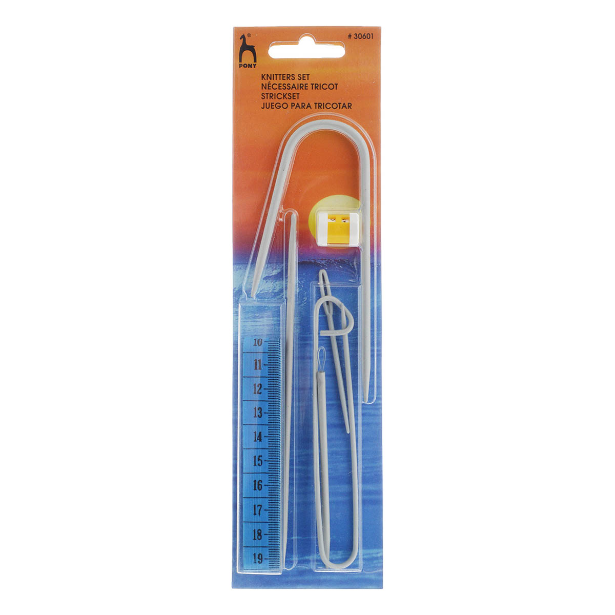 Мининабор для рукоделия Pony вязальные принадлежности 7 предметов 30601 - фото 4