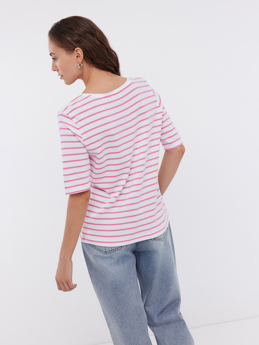 Футболка Baon B2324209/PINK STRIPED - фото 3