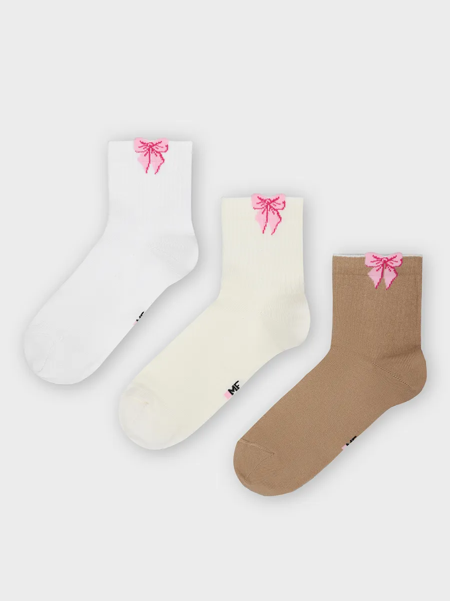Носки 3 пары Mark Formelle (Марк Формэль) 279A-3127/белый /молочный /капучино/ - фото 8