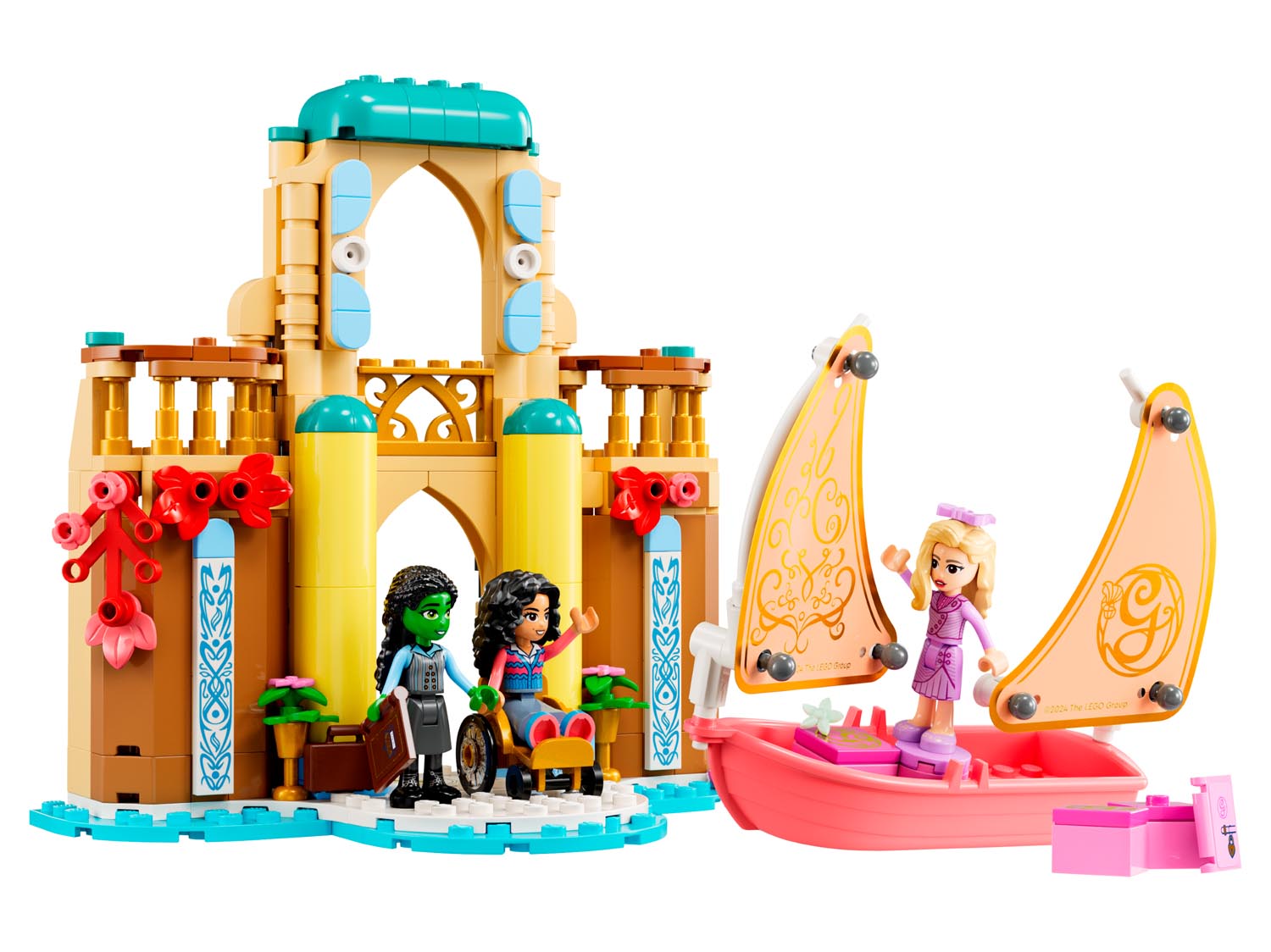 Конструктор LEGO Disney Princess Глинда Эльфаба и Несса Роуз блочный - фото 2