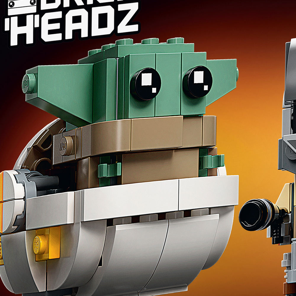 Конструктор LEGO BrickHeadz Мандалорец и малыш 75317 732 дет. - фото 1