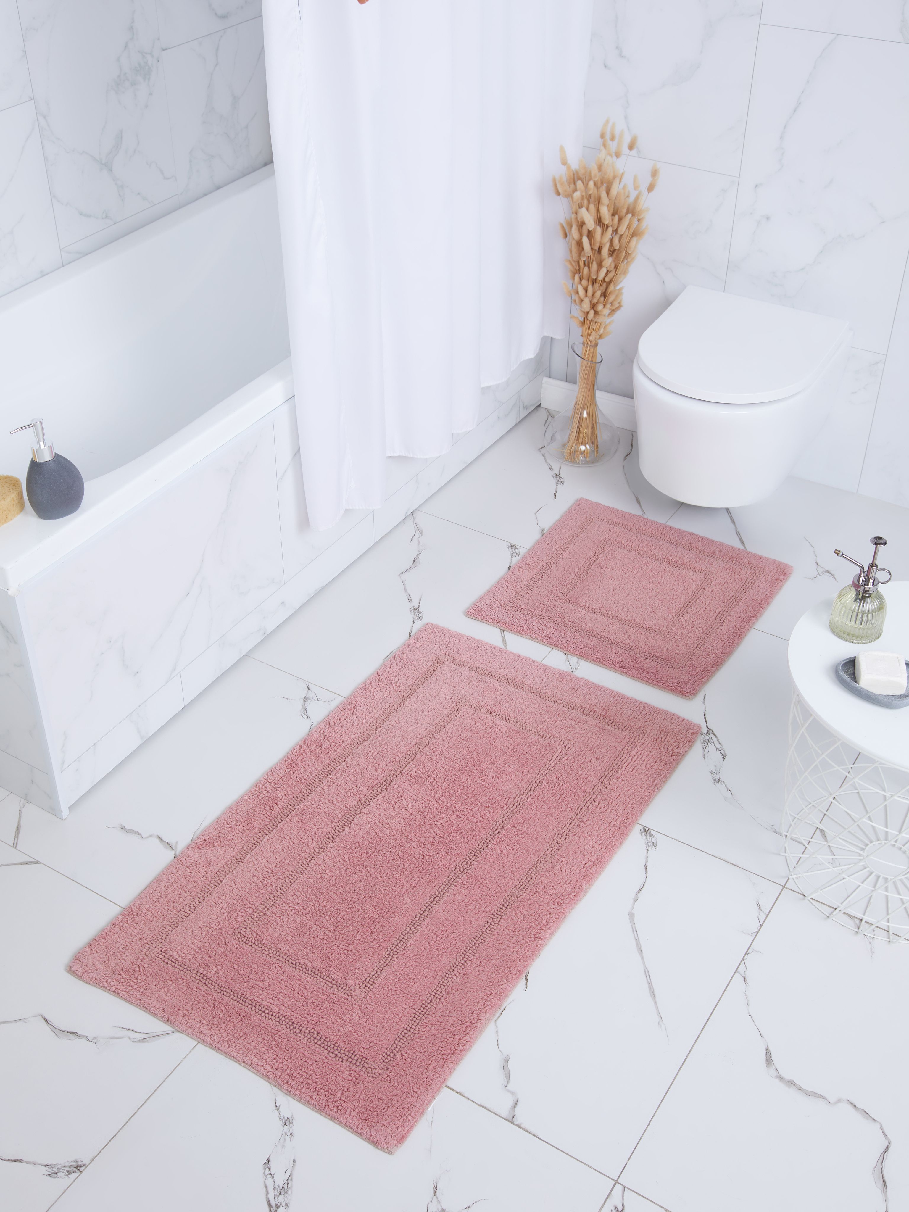 Набор ковриков Arya Home Collection для ванной и туалета 60х100 50х50 Klementin - фото 2