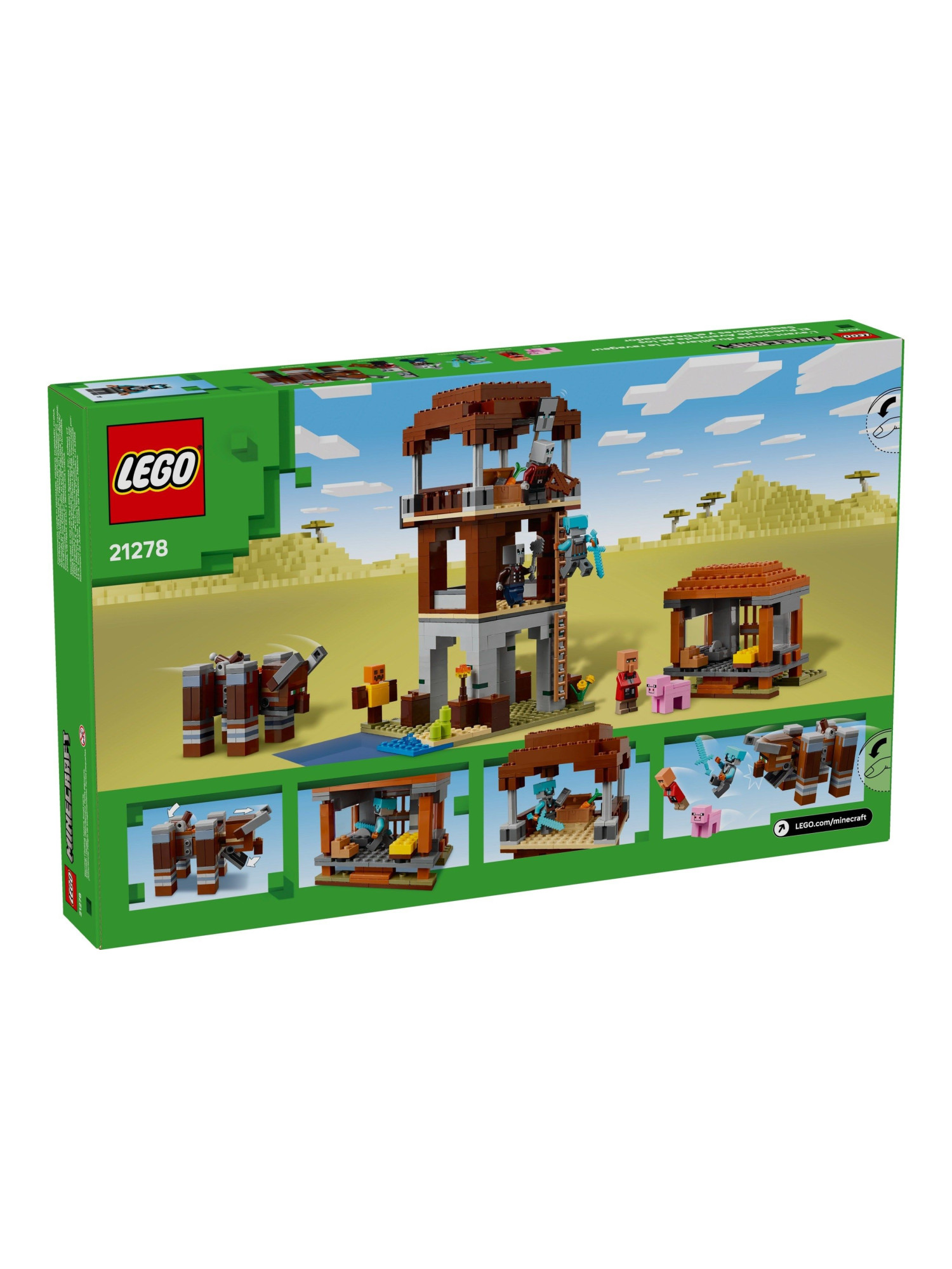 Конструктор LEGO Minecraft Аванпост мародёров 665 дет. - фото 3