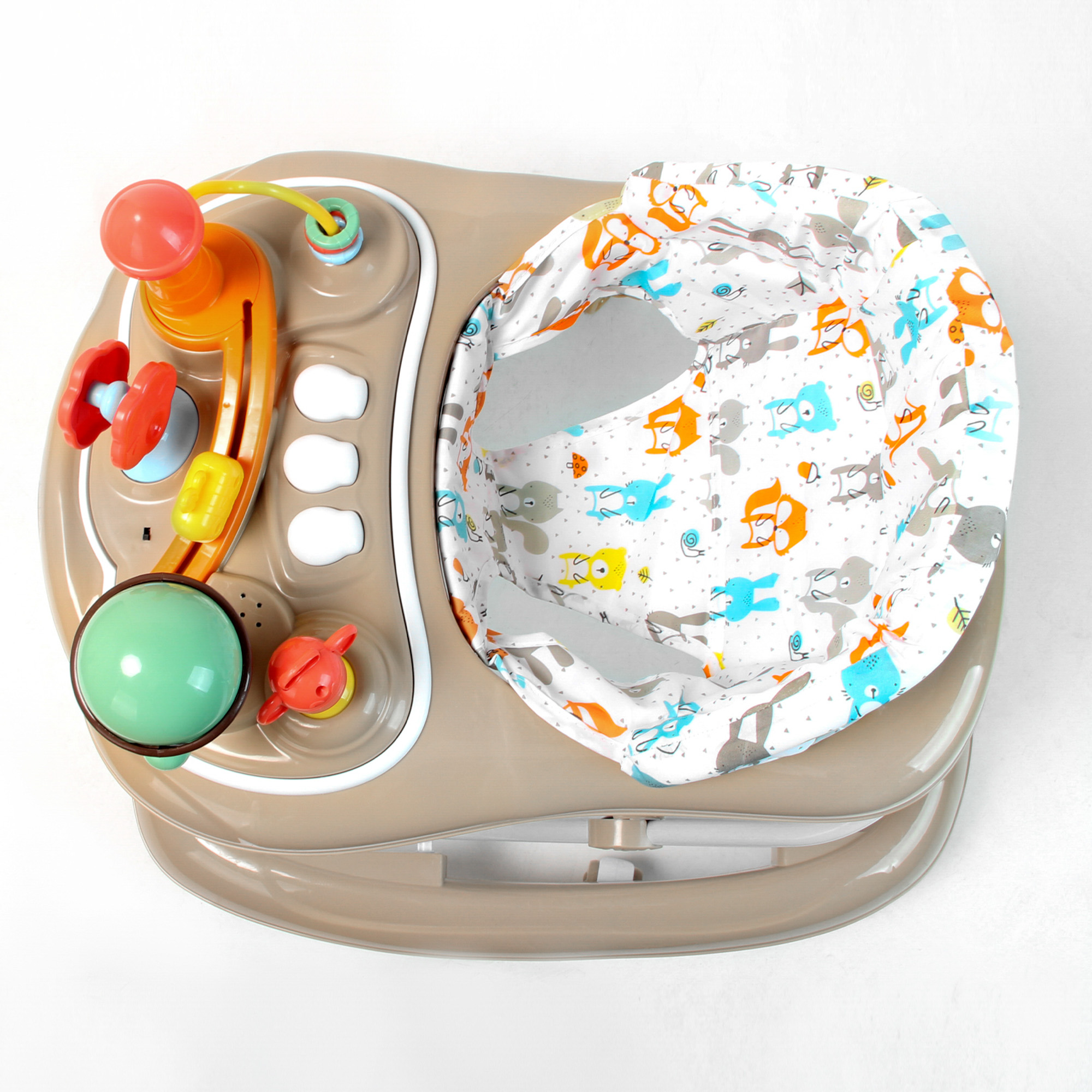 Ходунки Amarobaby Running Baby коричневый - фото 15