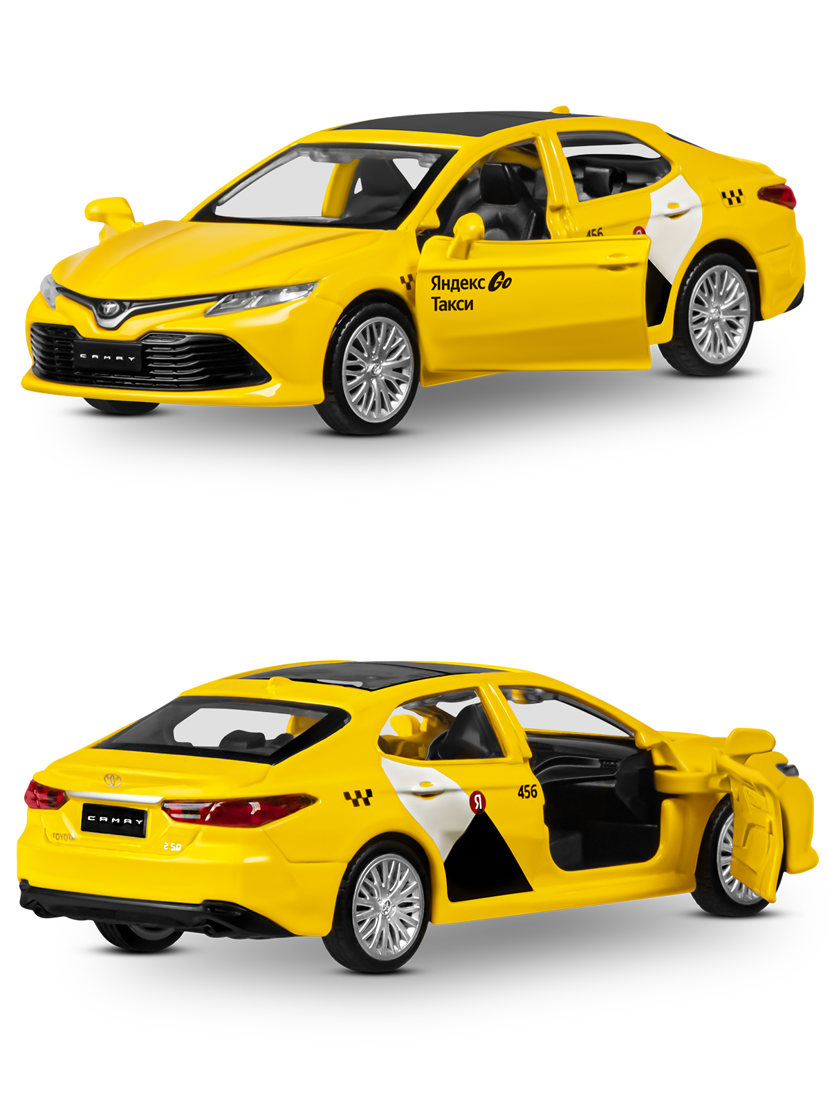 Автомобиль Яндекс GO Toyota Camry Такси 1:43 JB1251485 - фото 17