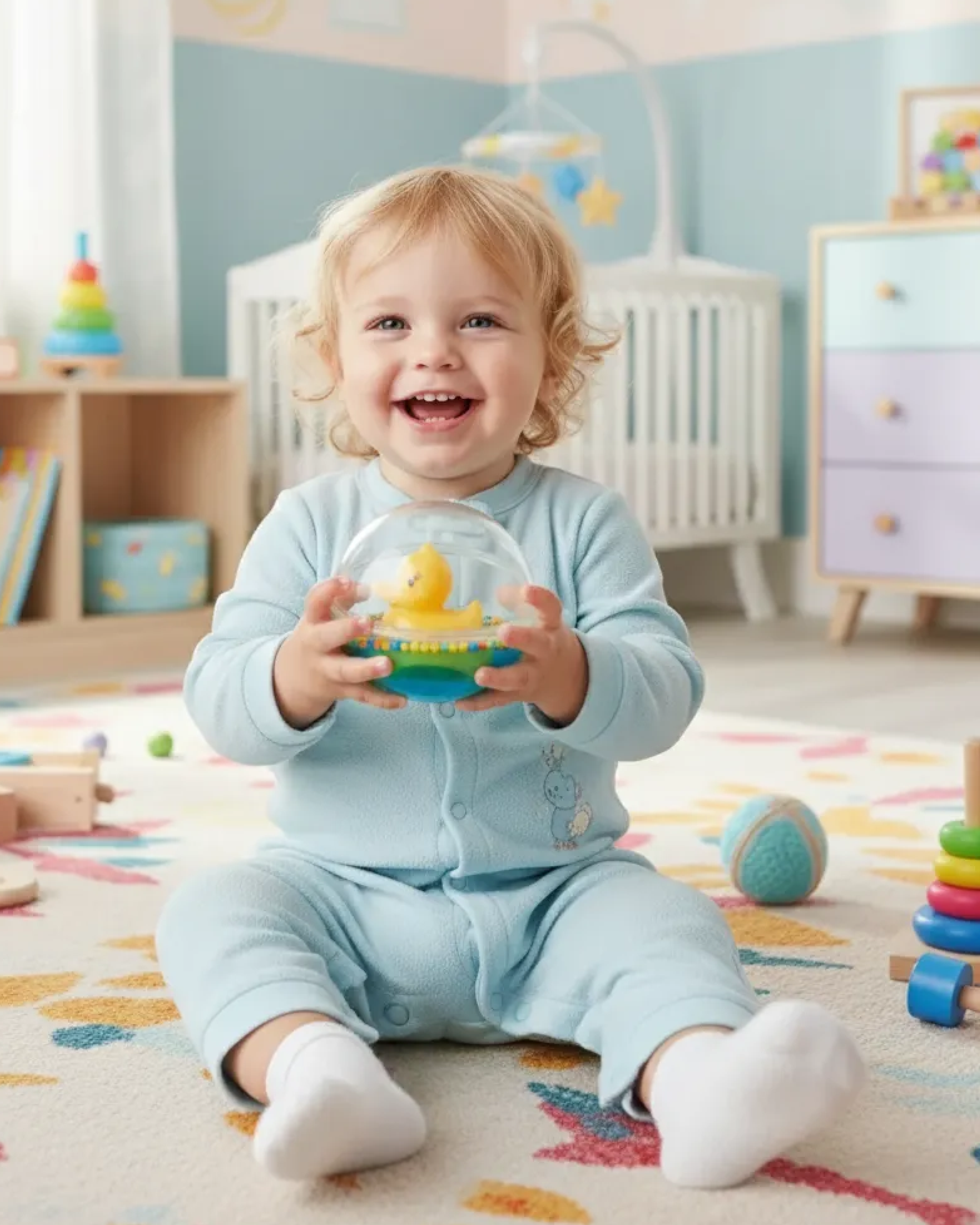 Игрушка BabyGo неваляшка Морской шар - фото 3