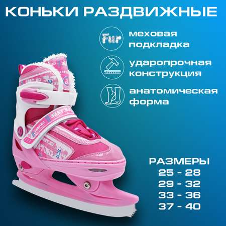 Коньки Alpha Caprice Раздвижные L 37-40