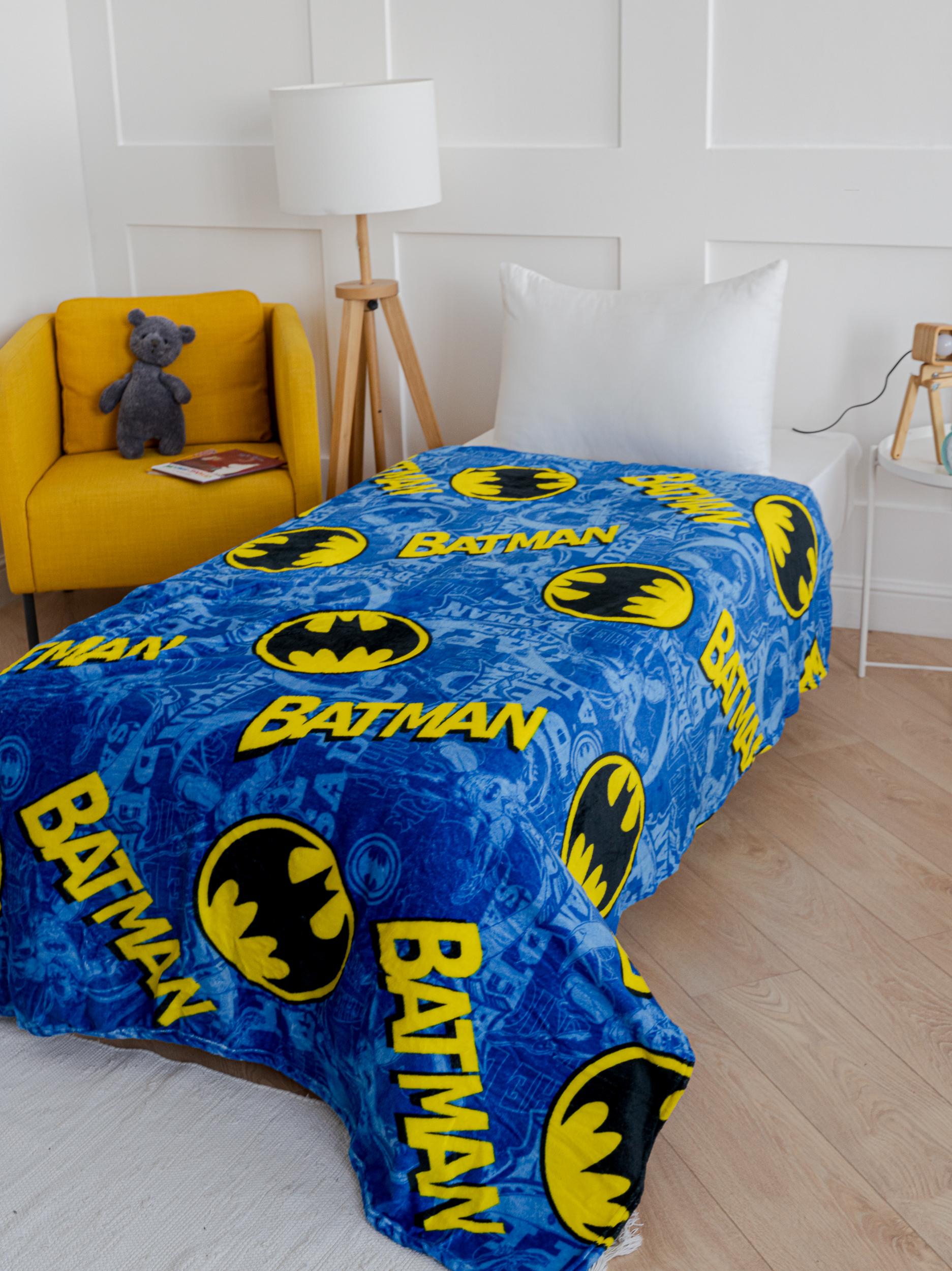 Плед Павлинка Аэро Софт Batman велсофт 100 x 150 см - фото 2