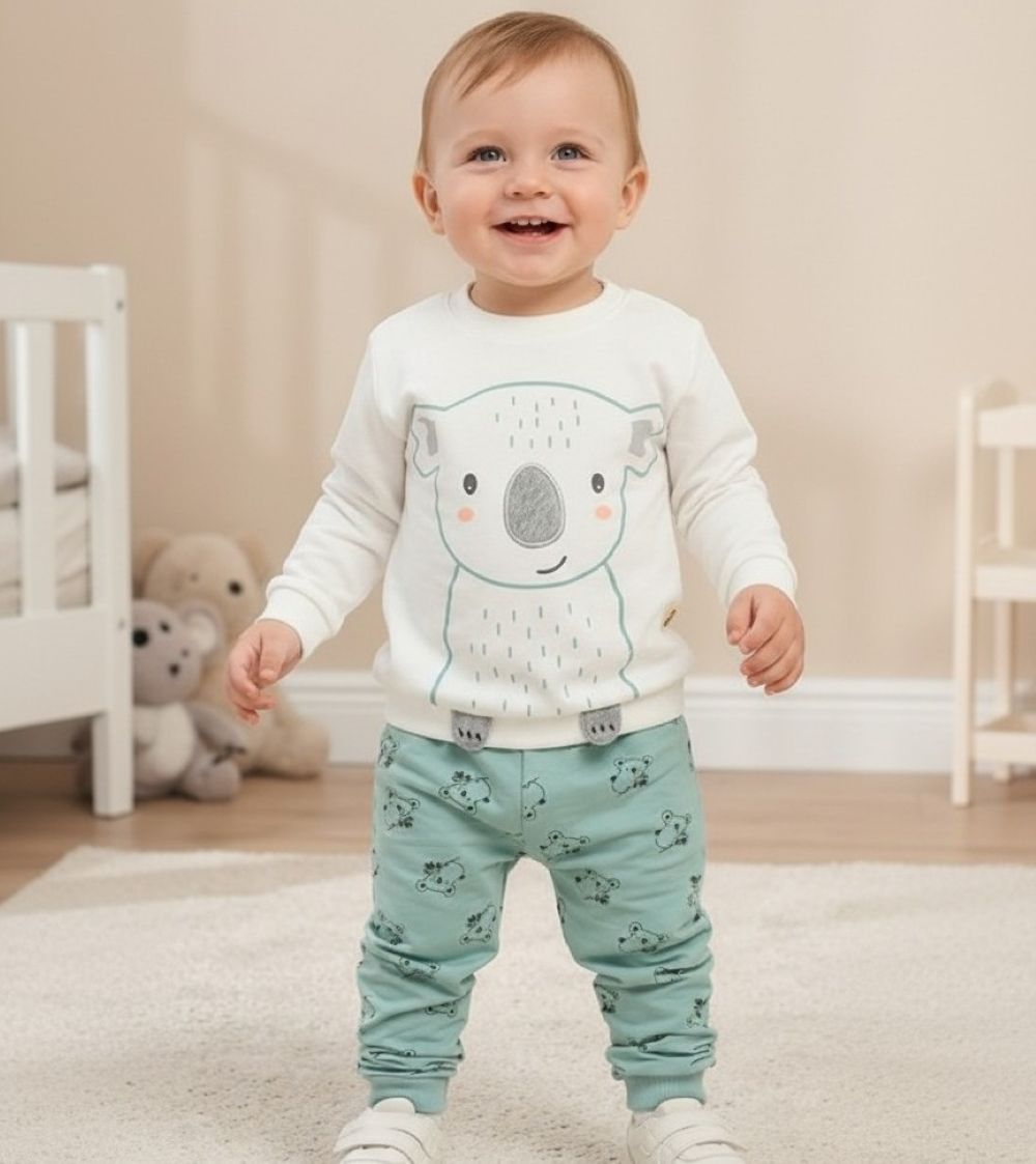 Изображение товара Демисезонный спортивный костюм Baby 92 для малышей из хлопка Deiko