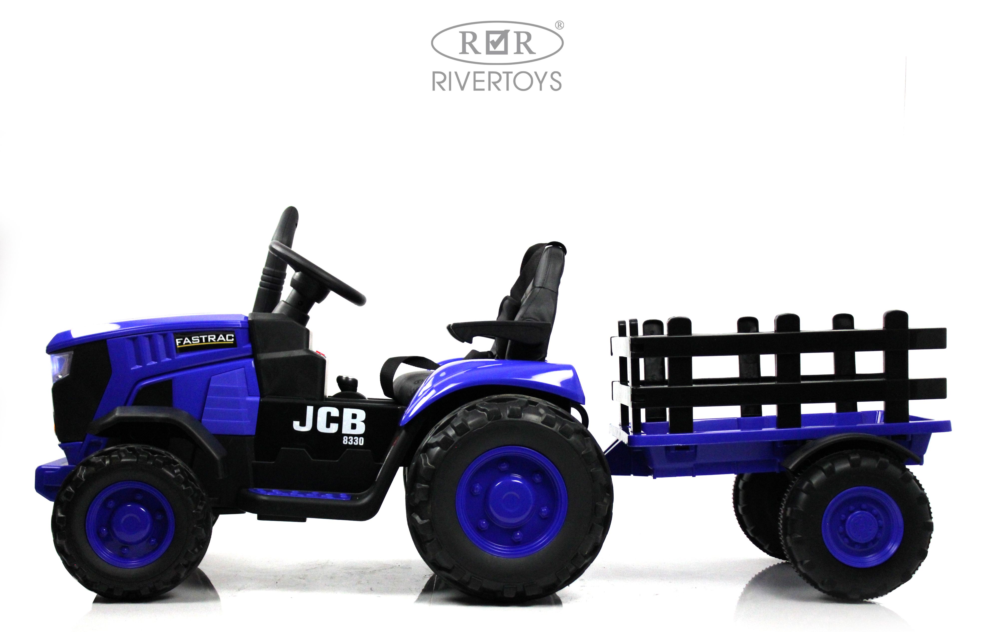 Электромобиль RIVERTOYS O555OO-BLUE С пультом ДУ - фото 14